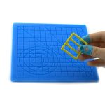 3D Pen Mat, 17.78X17.78 cm Silicone 3D Printing Pad with Geometric Templates, Includes 2 Finger Caps, Suitable for 3D Printing Drawing, Doodling, And 3D Printing - 图片 5
