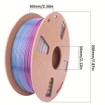 Shiny Multicolor Rainbow PLA Filament Fast Gradient Color Change 1.75mm Flexible 3d Printer Pla rainbow Filament - 图片 6