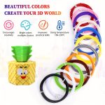 PLA Filaments for 3D Pens in 10 Colors, 20 Colors, And 40 Colors, Suitable for 3D Printing Pens, with a Diameter of 1.75 Mm, Each Color Measuring 3.0 meter, Includes Heat-Resistant Finger Caps And a Random Pattern Tracing Booklet - 图片 4