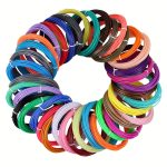 10/20/30 Color 3D Printer PCL Filament, Printing Filament, Zip Ties, Compatible with 3D Pens, 1.75mm Diameter, 10ft (3m) Per Color, 100/200/300ft (30/60/90m) Total, Random Colors, Low-Temperature Printing Range 60-100°C - 图片 2