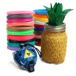 PLA Filaments for 3D Pens in 10 Colors, 20 Colors, And 40 Colors, Suitable for 3D Printing Pens, with a Diameter of 1.75 Mm, Each Color Measuring 3.0 meter, Includes Heat-Resistant Finger Caps And a Random Pattern Tracing Booklet - 图片 5