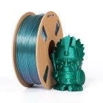 PLA Filament 1.75mm +/- 0.02mm Burnt Titanium, Color Changeable 3D Printer Filament 1kg (2.2lbs), Chameleon Changing Colors with Light, Perfectly Hide The Layer Line - 图片 7