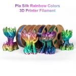 Shiny Multicolor Rainbow PLA Filament Fast Gradient Color Change 1.75mm Flexible 3d Printer Pla rainbow Filament