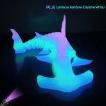 Luminous Rainbow Pla Filament Color Change Rainbow Multi Colored Flexible 3D Printing 1Kg 1.75Mm 3D Printer Pla Filament" - 图片 5