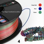 Silk Tri-Colors Coextrusion 3D Printer Filament 1Kg 1.75Mm Silk Gold-Green-Black Printing Plastic Rods 3D PLA Filament - 图片 11