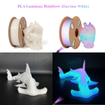 Luminous Rainbow Pla Filament Color Change Rainbow Multi Colored Flexible 3D Printing 1Kg 1.75Mm 3D Printer Pla Filament" - 图片 3